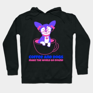 coffee and dogs Hoodie